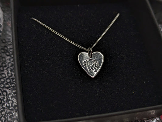 Dalmatian Heart Pendant