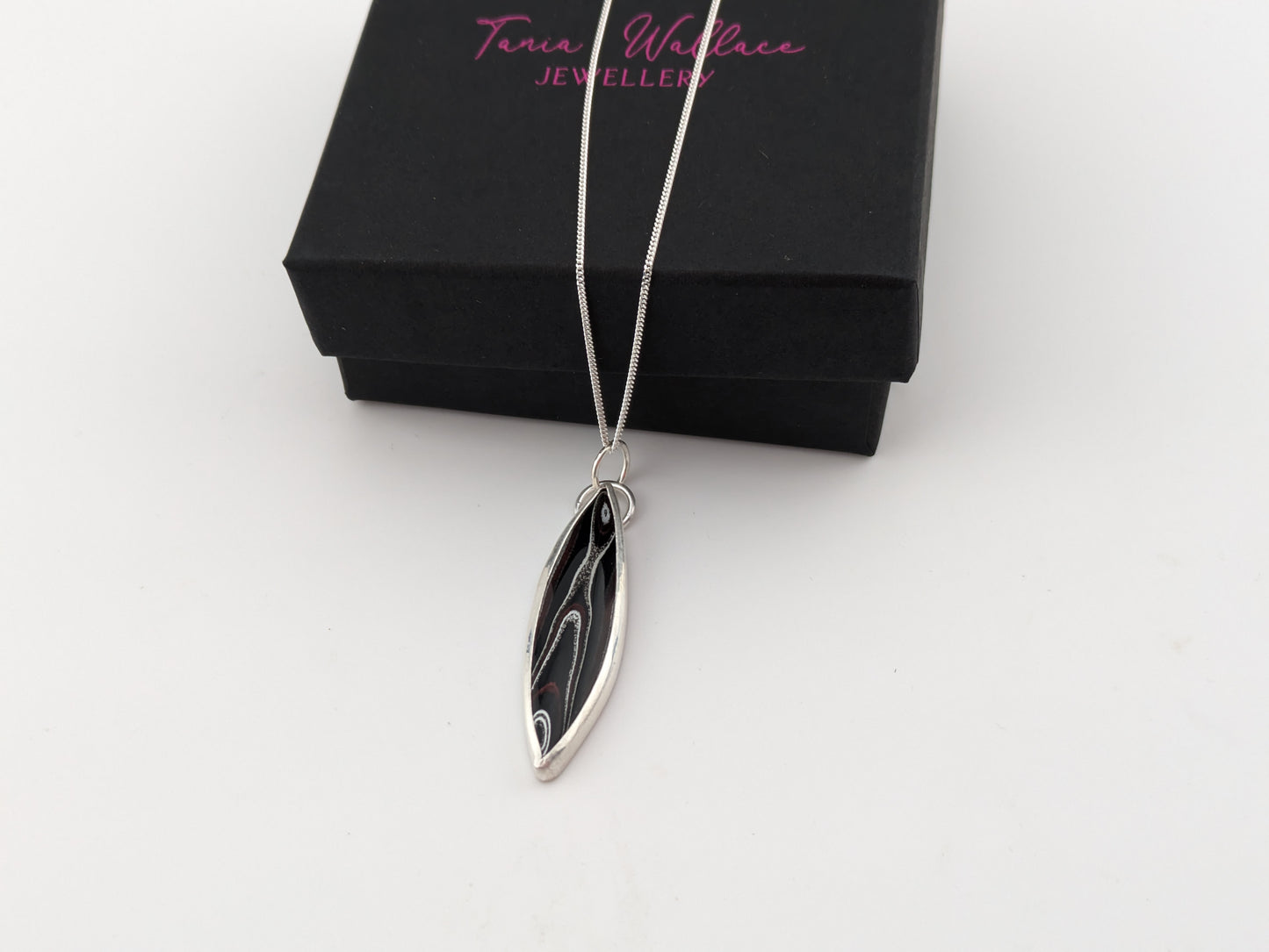 Marquise Fordite Pendant