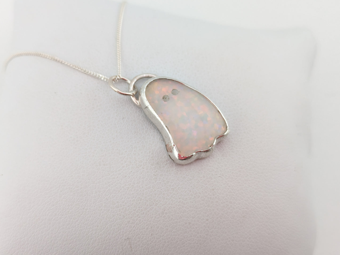 Glitter Opal Ghost Pendant