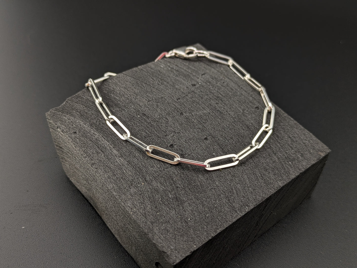 7" Square Link Chain Bracelet