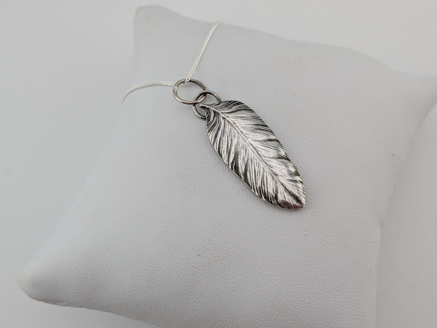 Sterling Silver Feather Pendant