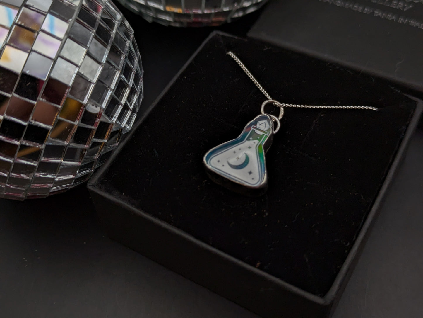 Sterling Silver Aurora Opal Potion Bottle Pendant