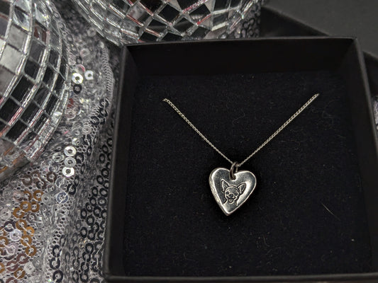 Chihuahua Heart Pendant