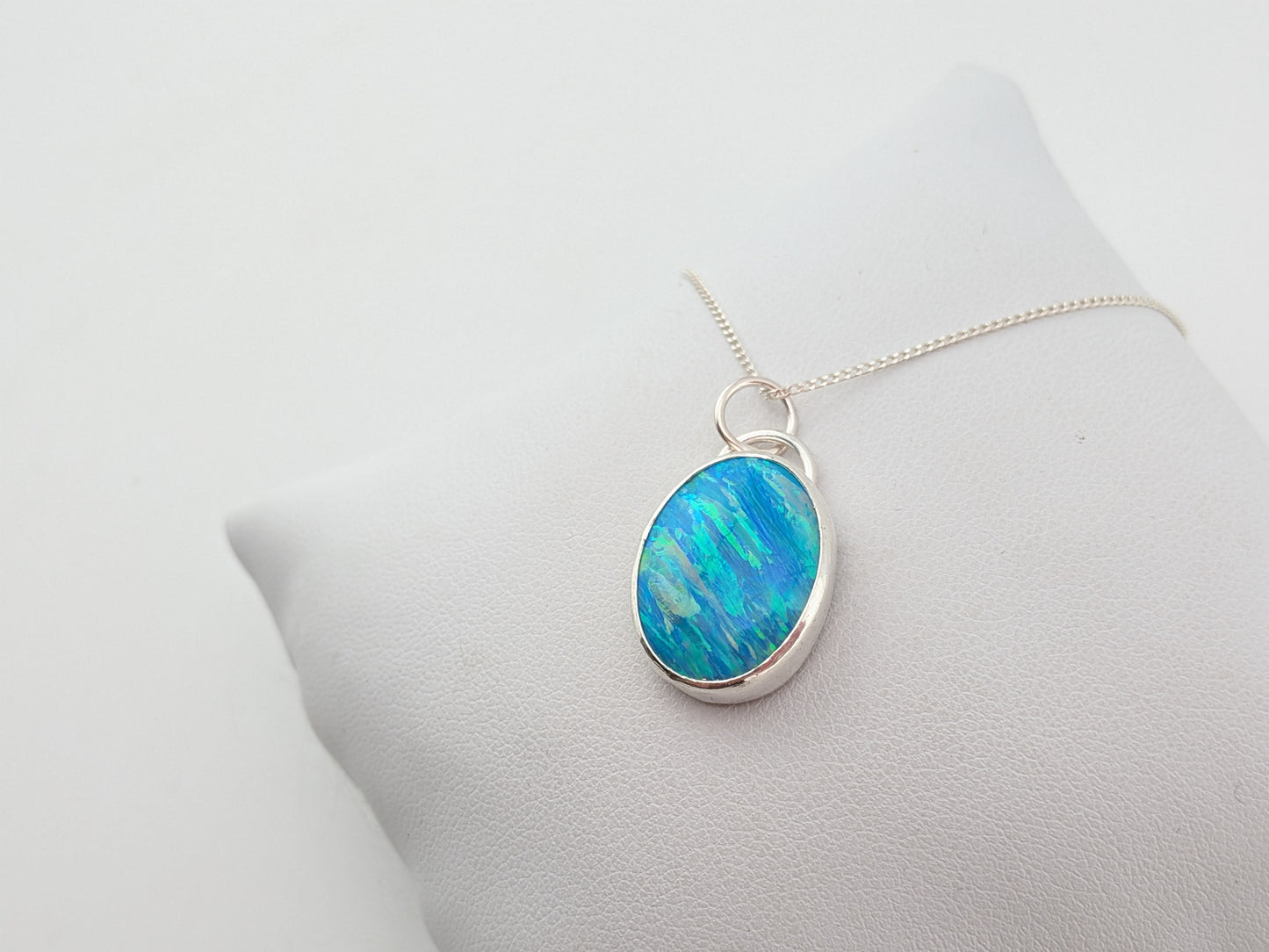 Ocean Blue Bello Opal Pendant