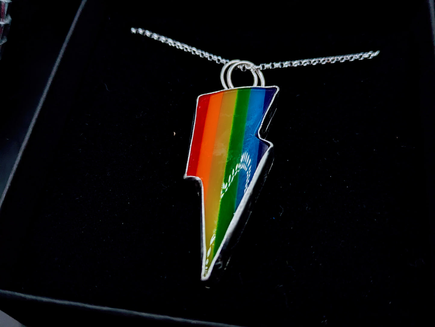 Rainbow Bolt Pendant