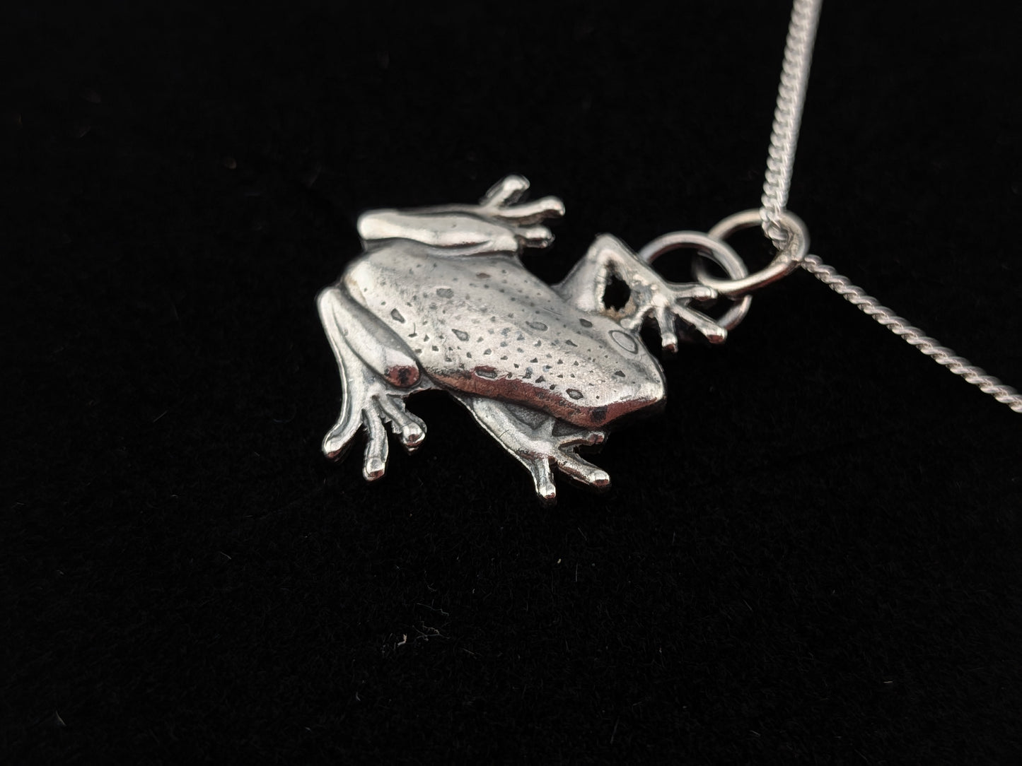 Sterling Silver Frog Pendant