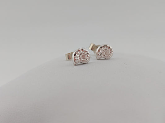 Sterling Silver Ammonite Studs