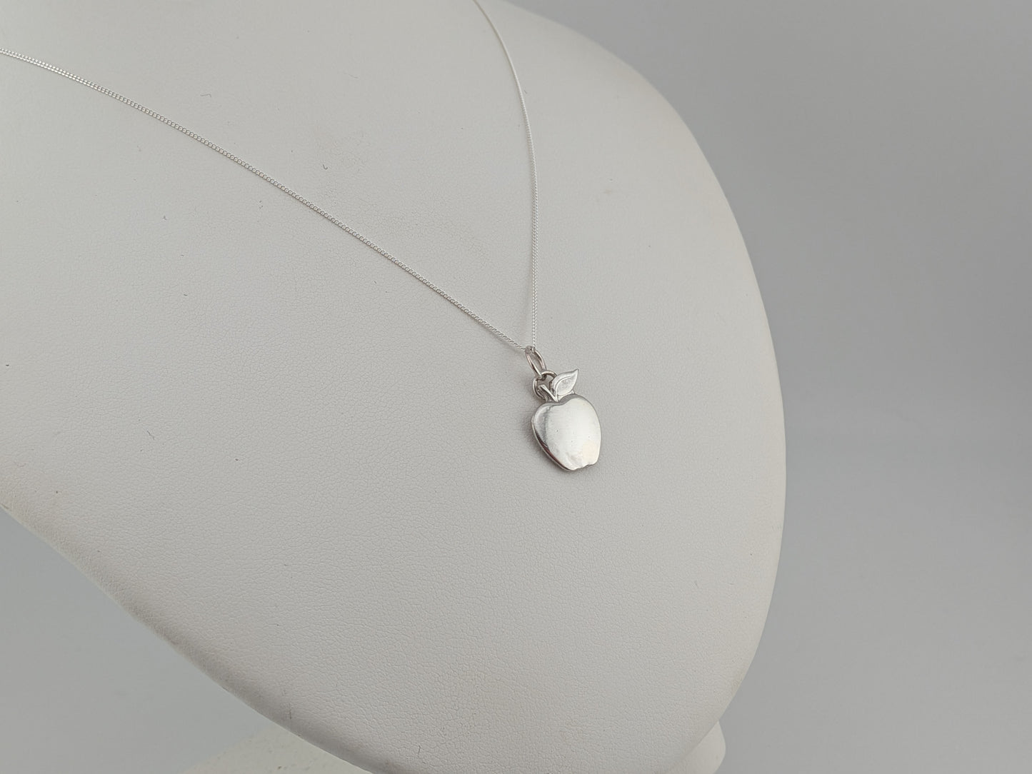 Smooth Apple Sterling Silver Pendant