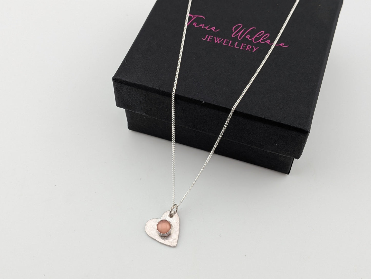 Mother of Pearl Heart Pendant