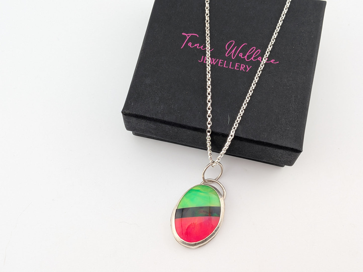 Neon Synthetic Opal Pendant