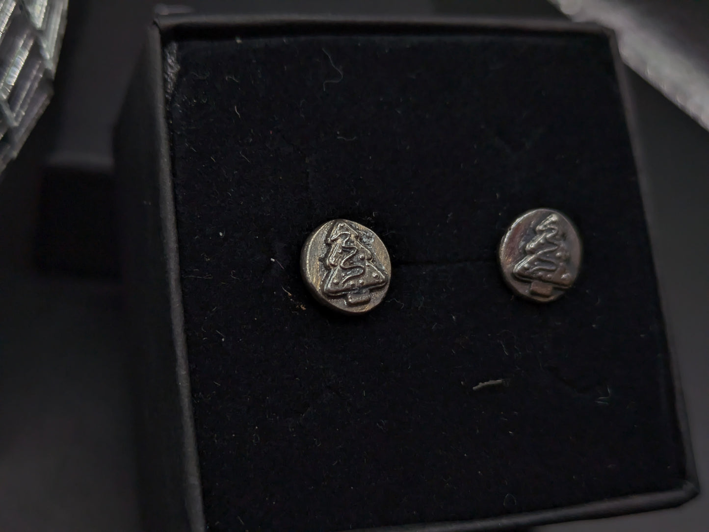 Darkened Christmas Cookie Studs