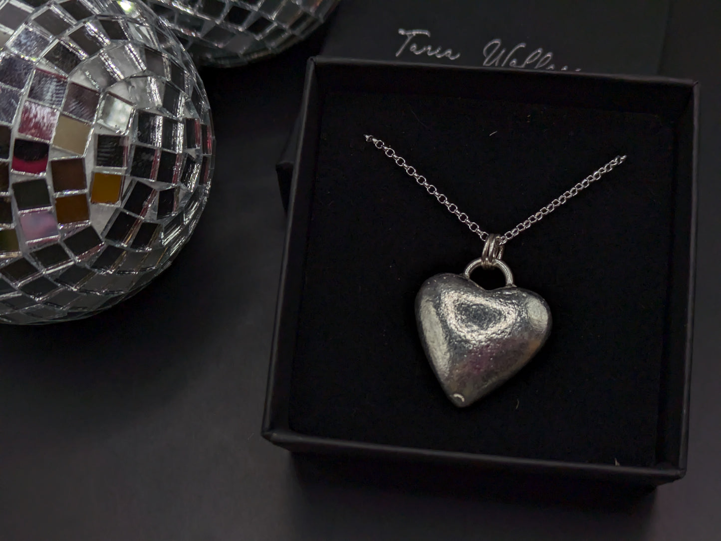Large Sand Cast Heart Pendant