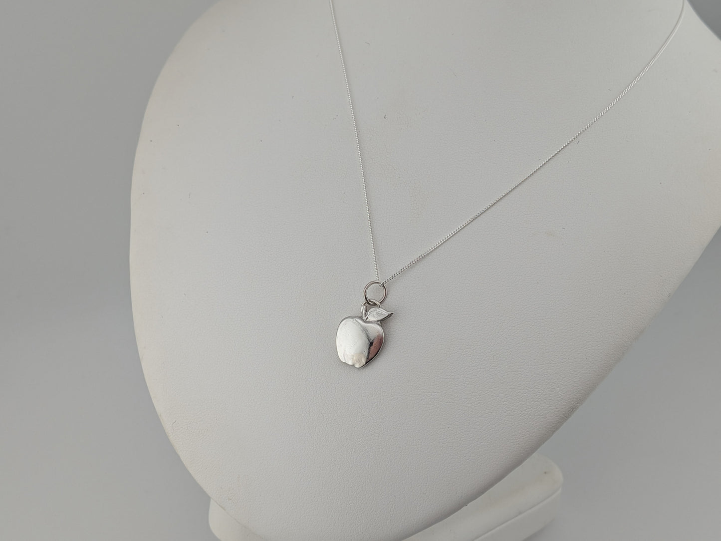 Smooth Apple Sterling Silver Pendant