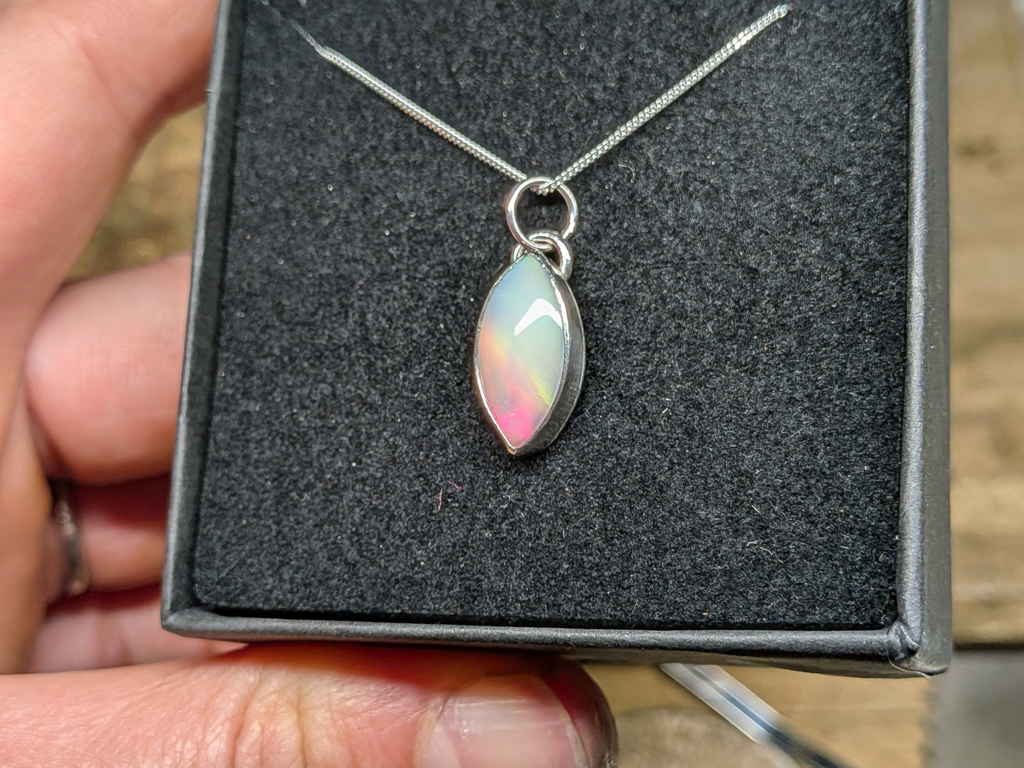 Small Aurora Opal Pendant