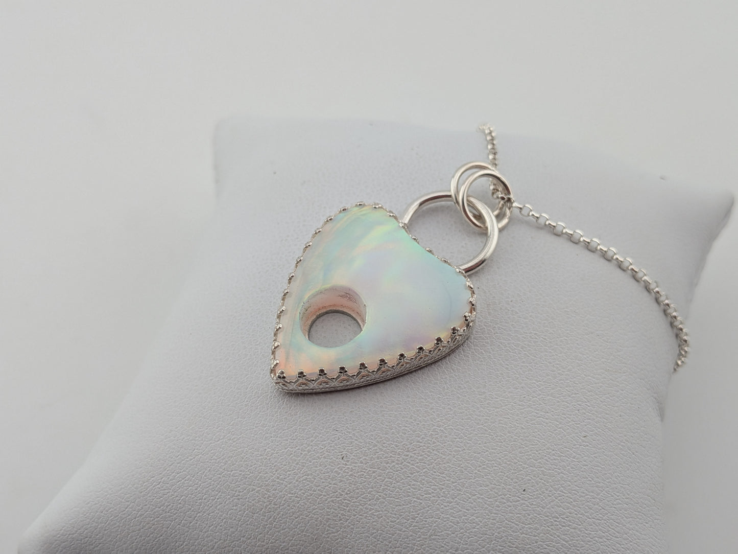 Aurora Opal Planchette Pendant