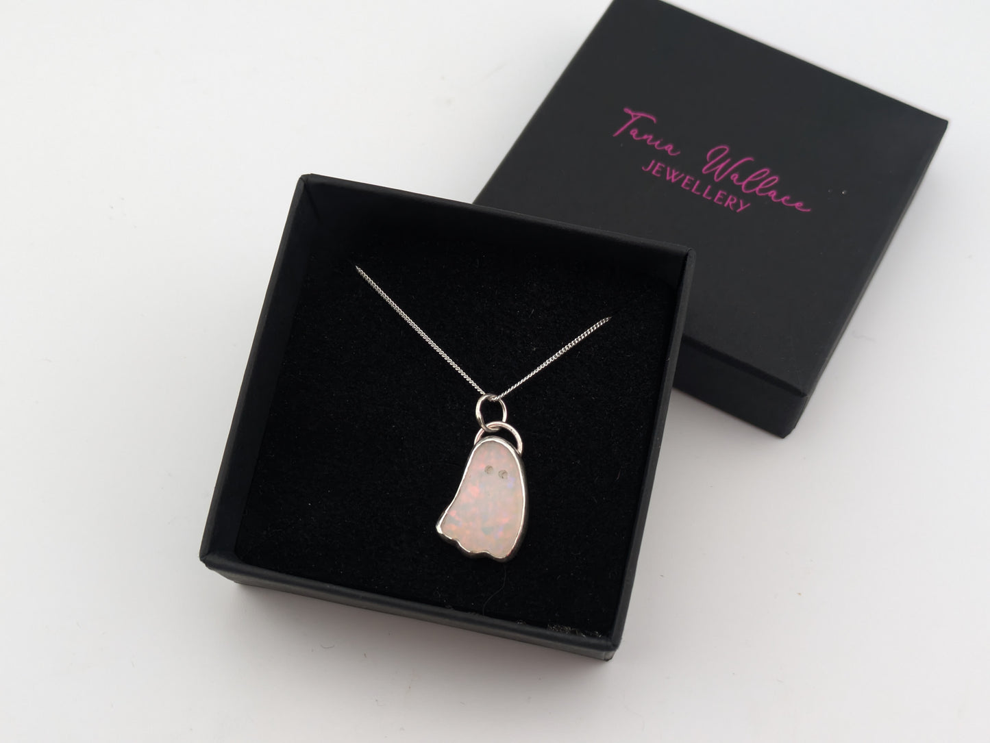 Glitter Opal Ghost Pendant