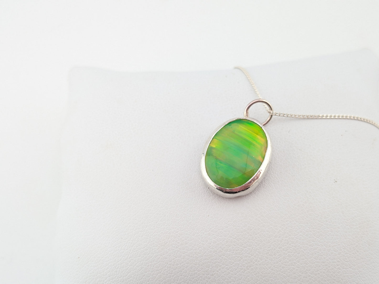 Juicy Green Bello Opal Pendant