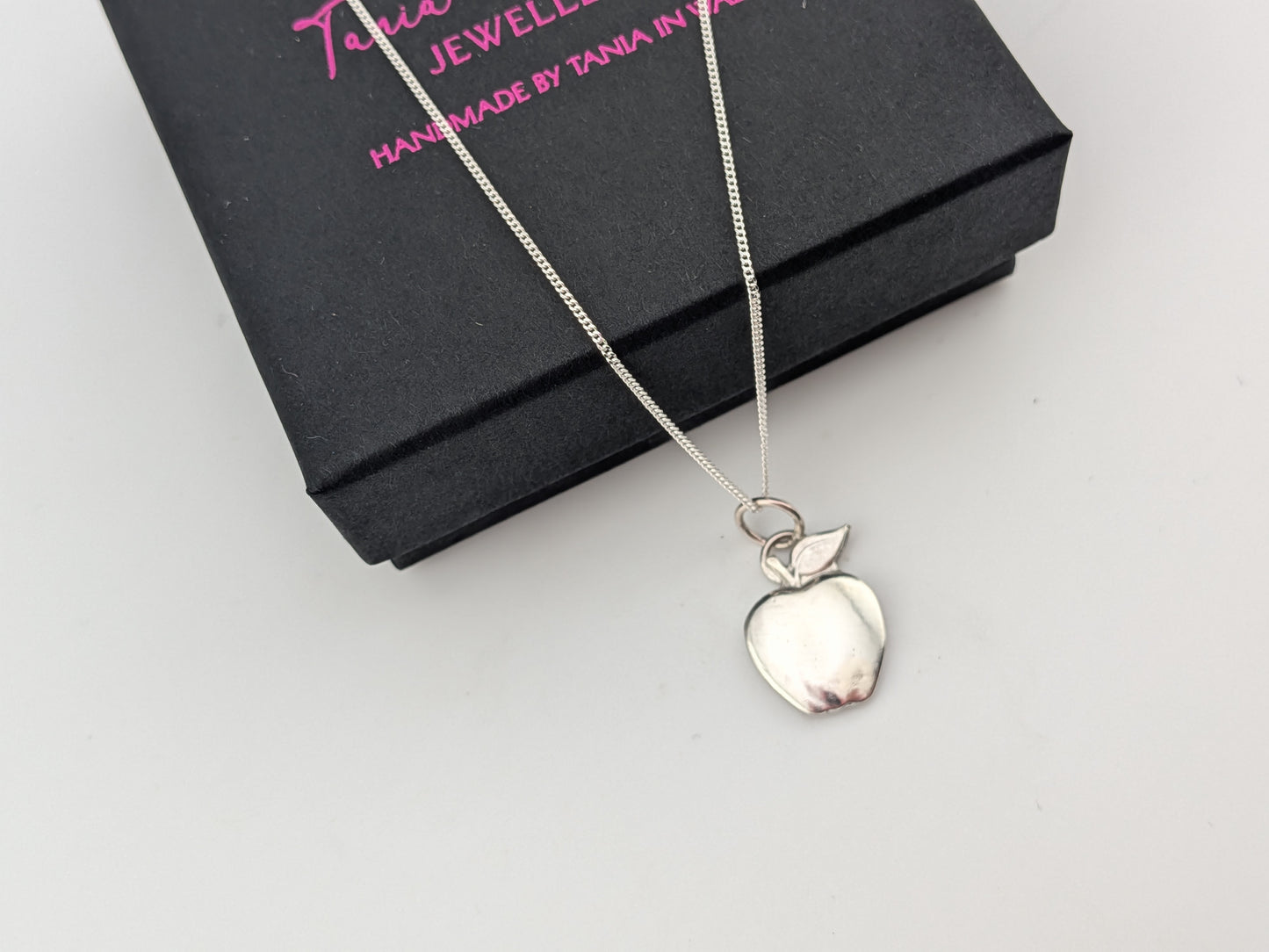 Smooth Apple Sterling Silver Pendant