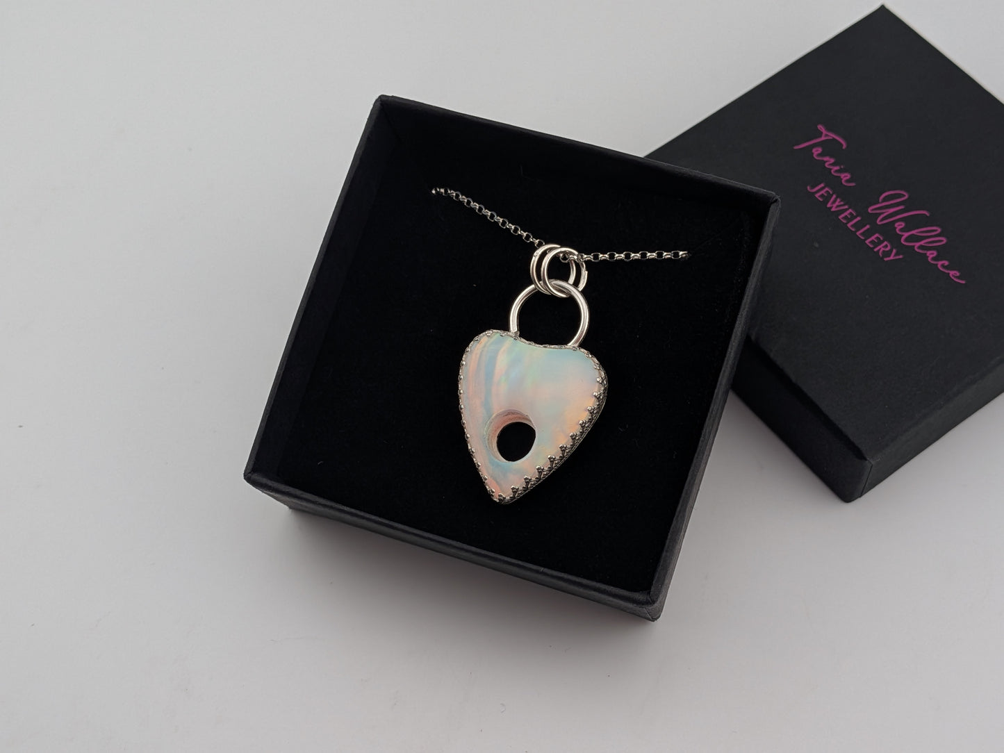 Aurora Opal Planchette Pendant