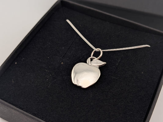 Smooth Apple Sterling Silver Pendant