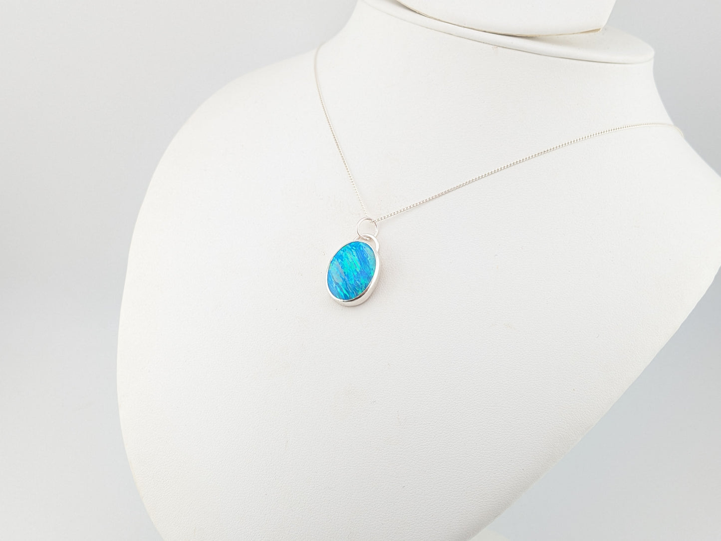 Ocean Blue Bello Opal Pendant