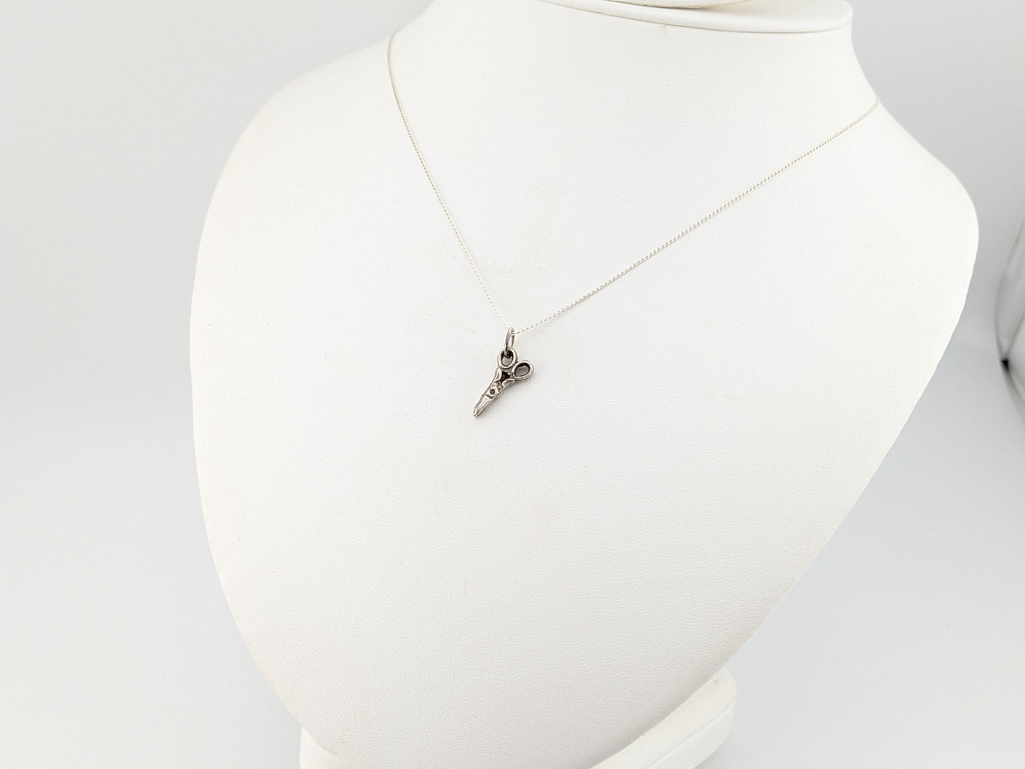 Sterling Silver Scissors Necklace