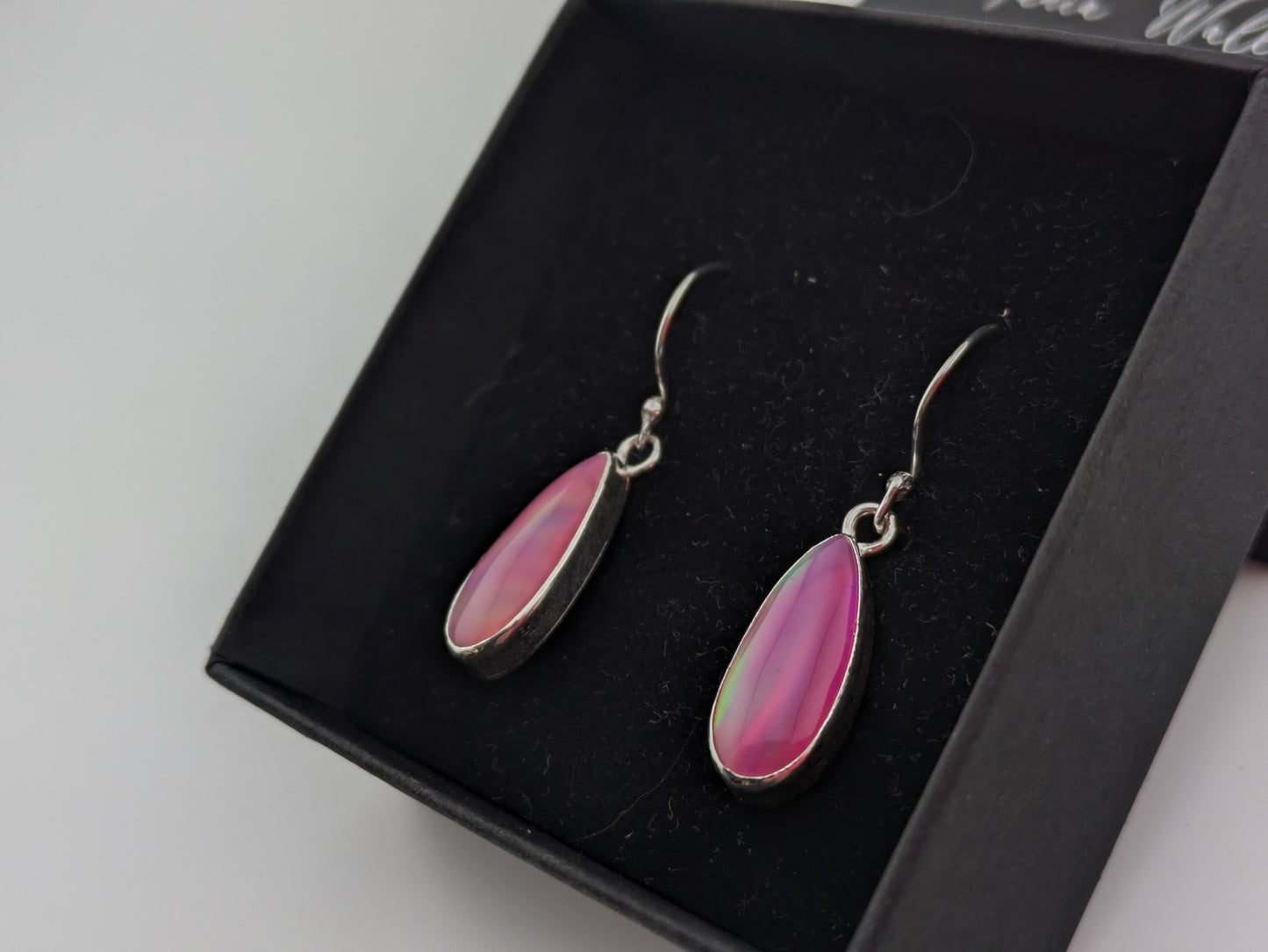 Hot Pink Aurora Opal Drops