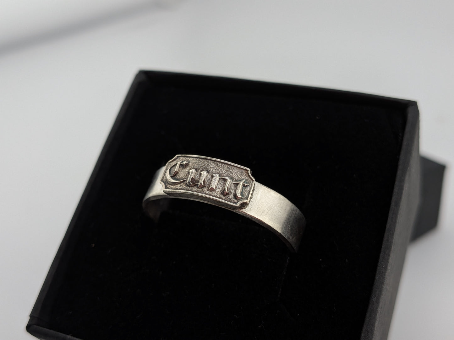 Sterling Silver C*nt Ring