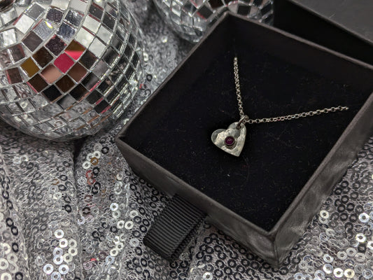 Ruby Heart Pendant