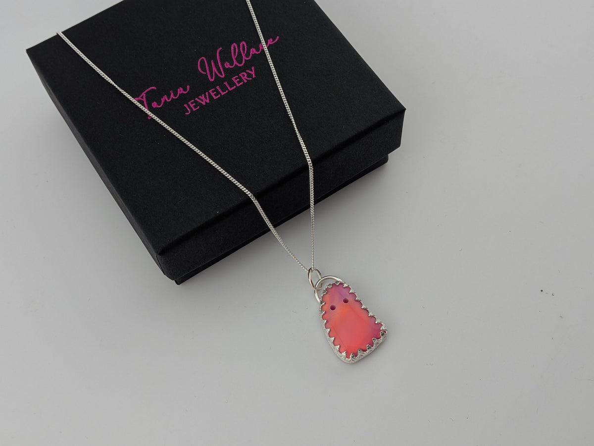 Iridescent Aurora Opal Ghost Pendant
