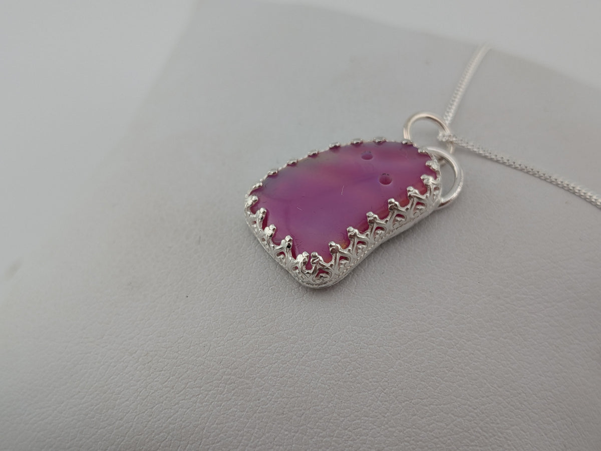 Iridescent Aurora Opal Ghost Pendant