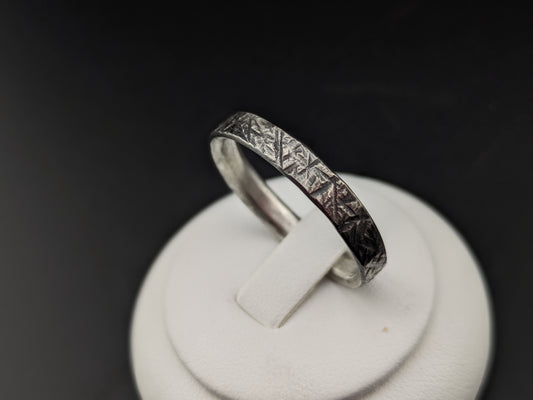 Thick band Textured Ring
