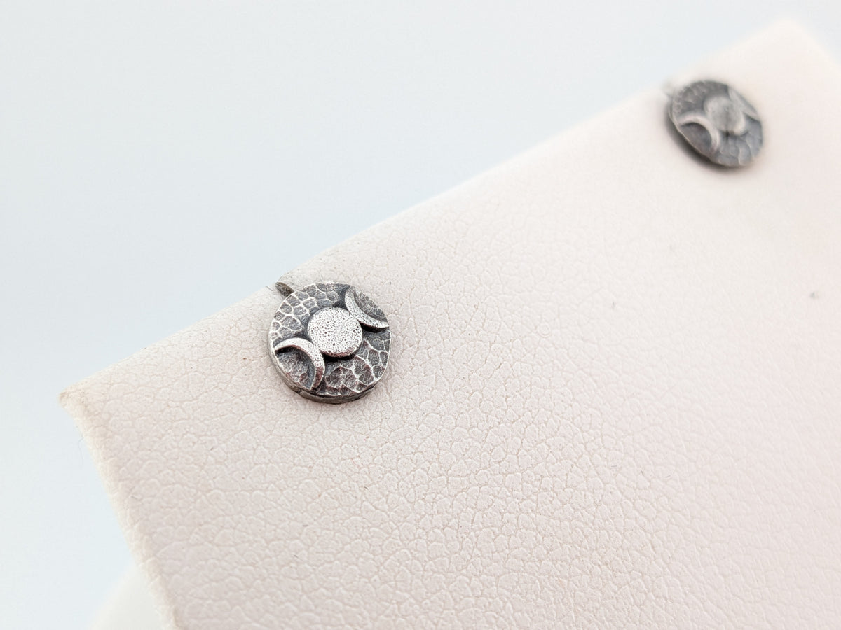 Mini Triple Moon Studs