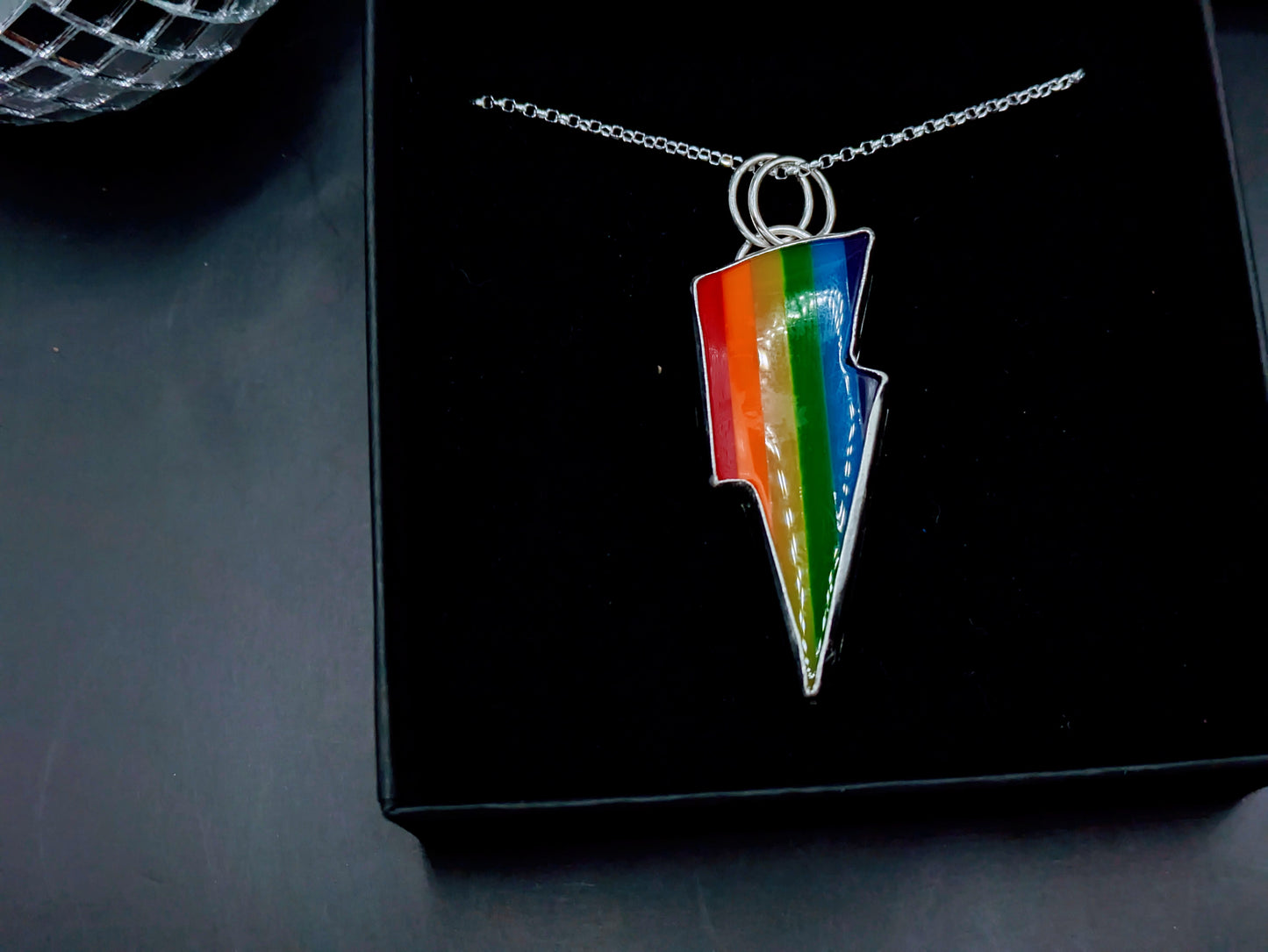 Rainbow Bolt Pendant
