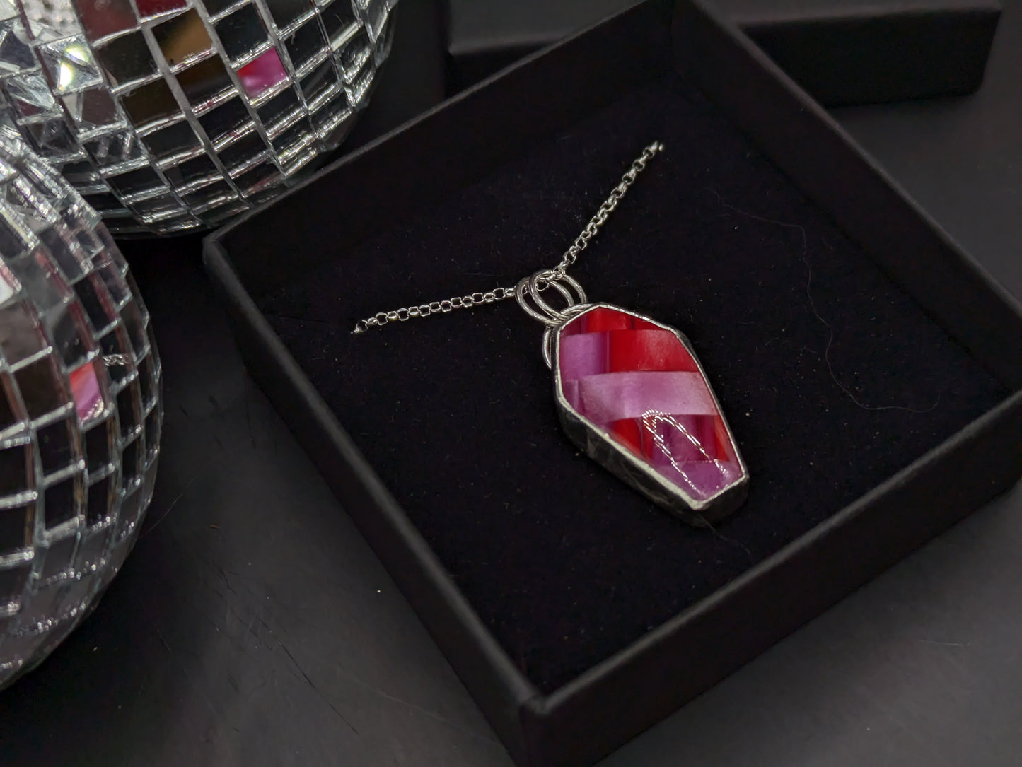 Pink Coffin Pendant