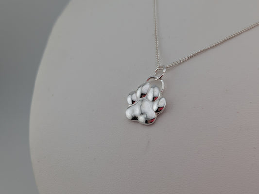 3D Paw Print Pendant