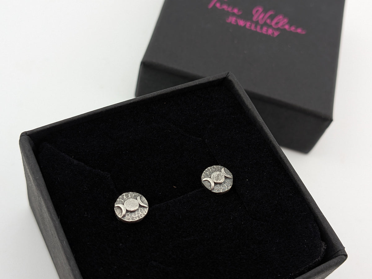 Mini Triple Moon Studs