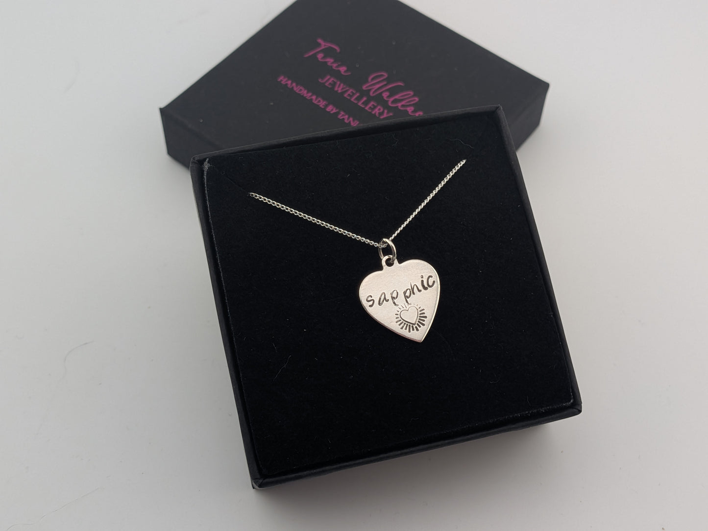 Sapphic Heart Pendant