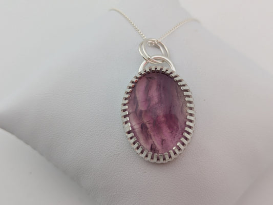 Oval Fluorite Pendant