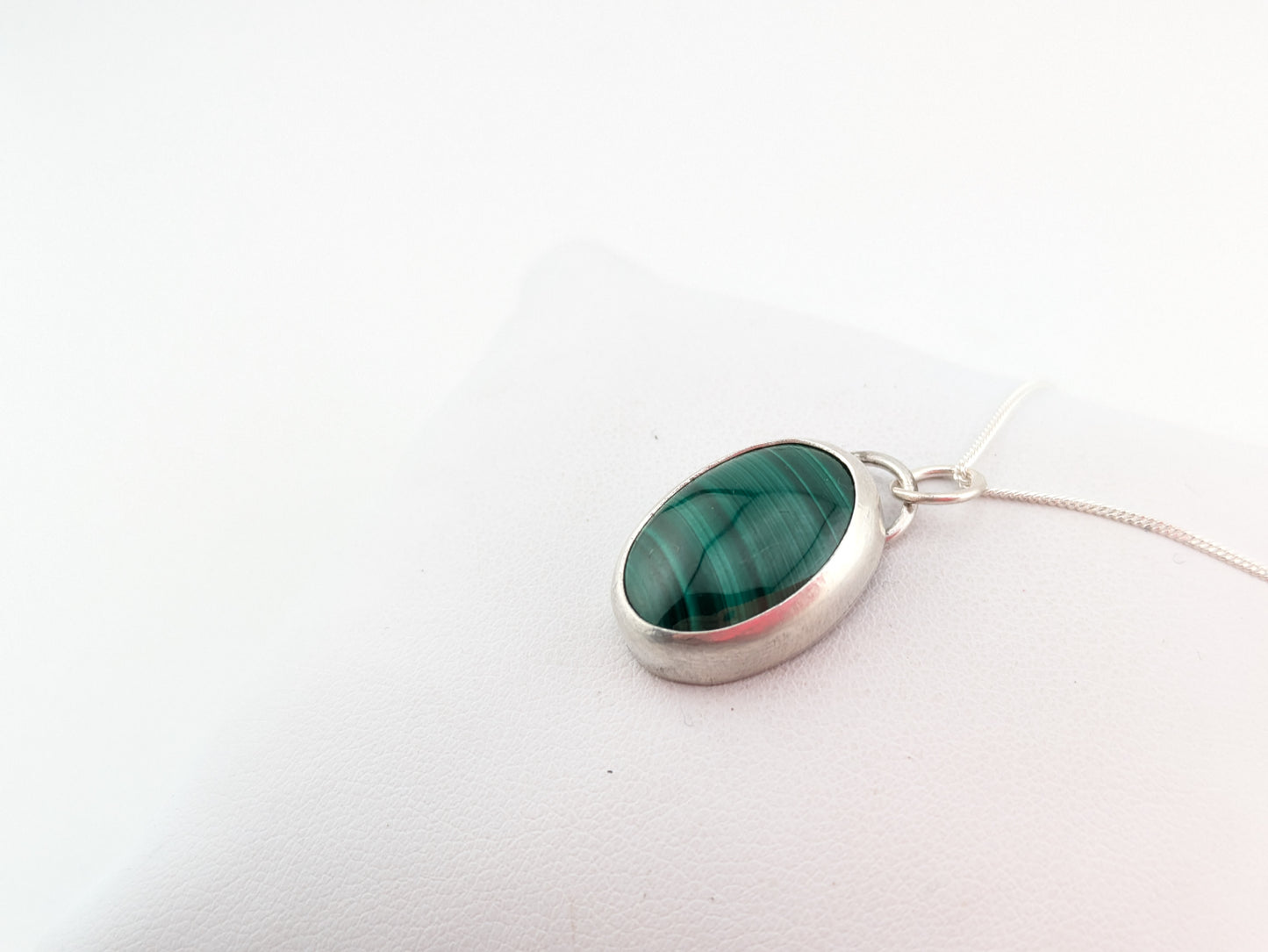 Oval Malachite Pendant