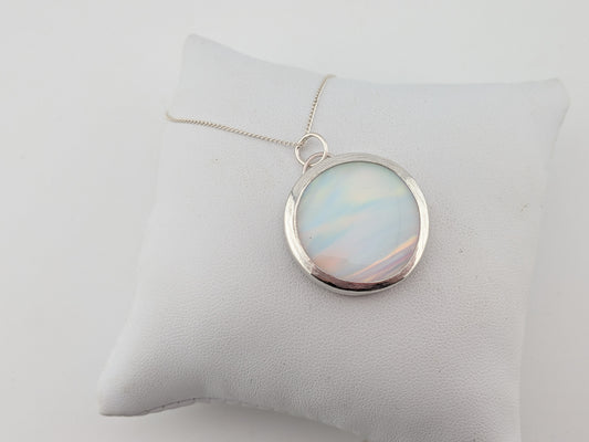 Aurora Opal Disc Pendat