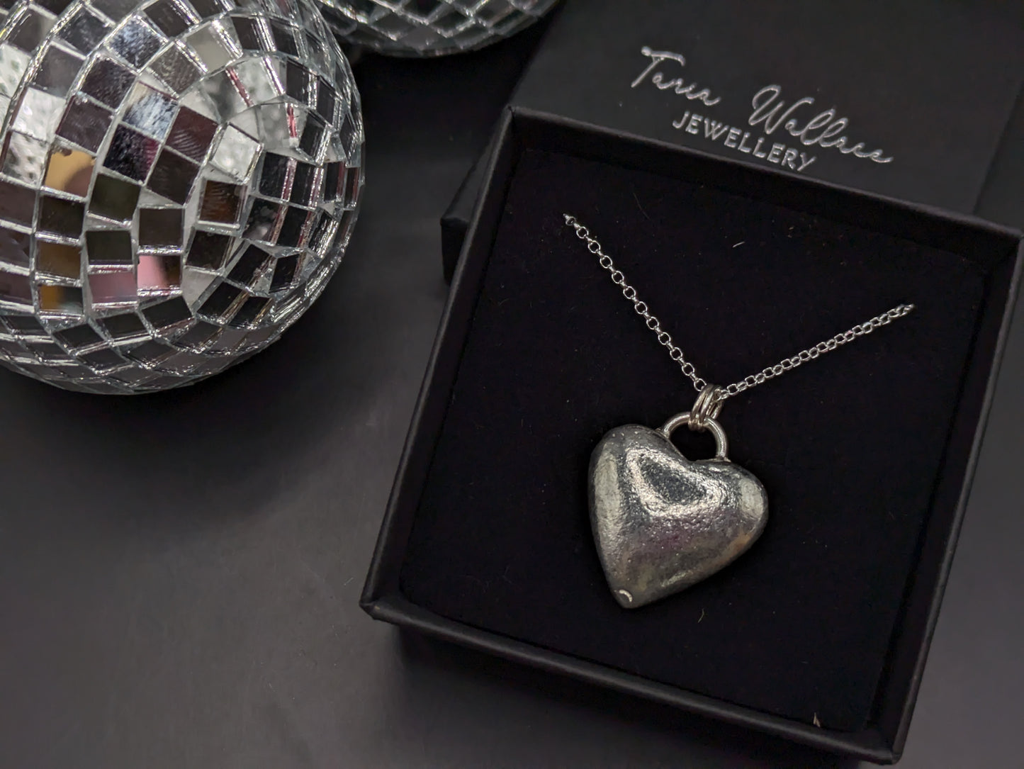 Large Sand Cast Heart Pendant