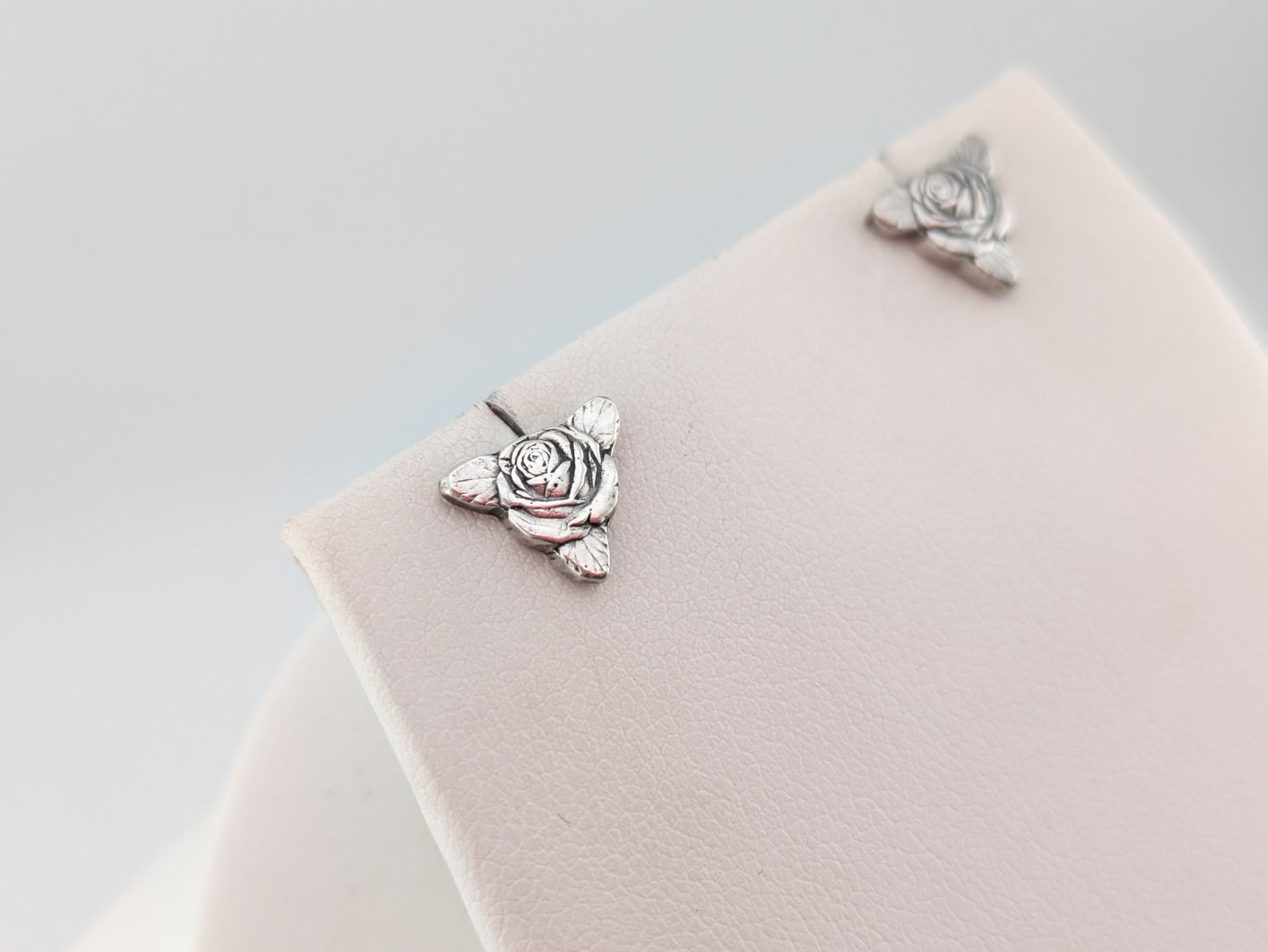 Rose and Leaf Studs