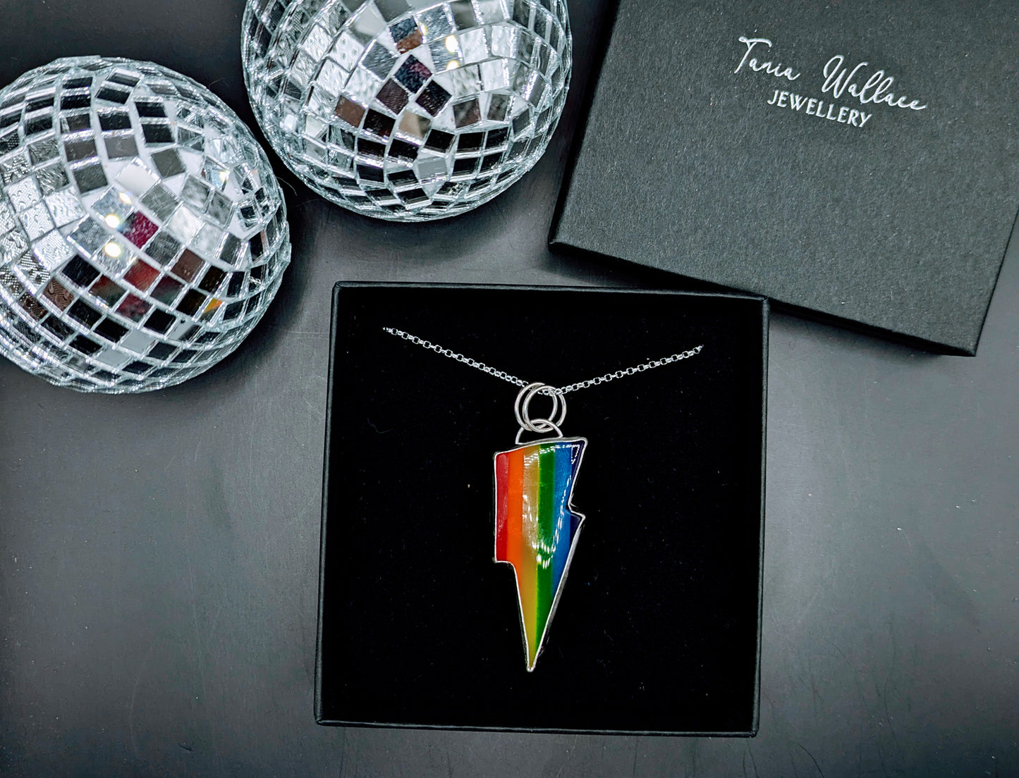 Rainbow Bolt Pendant