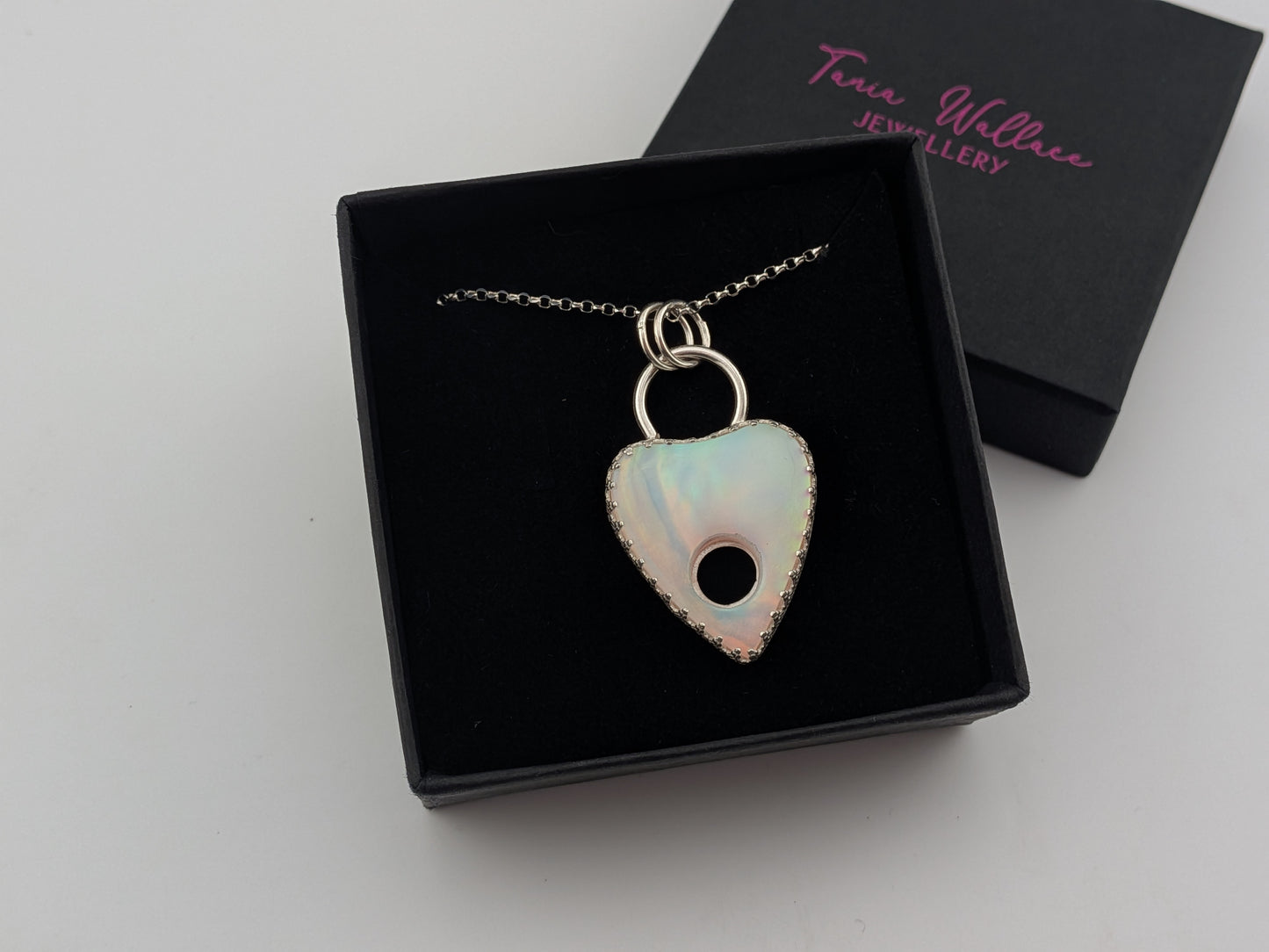 Aurora Opal Planchette Pendant