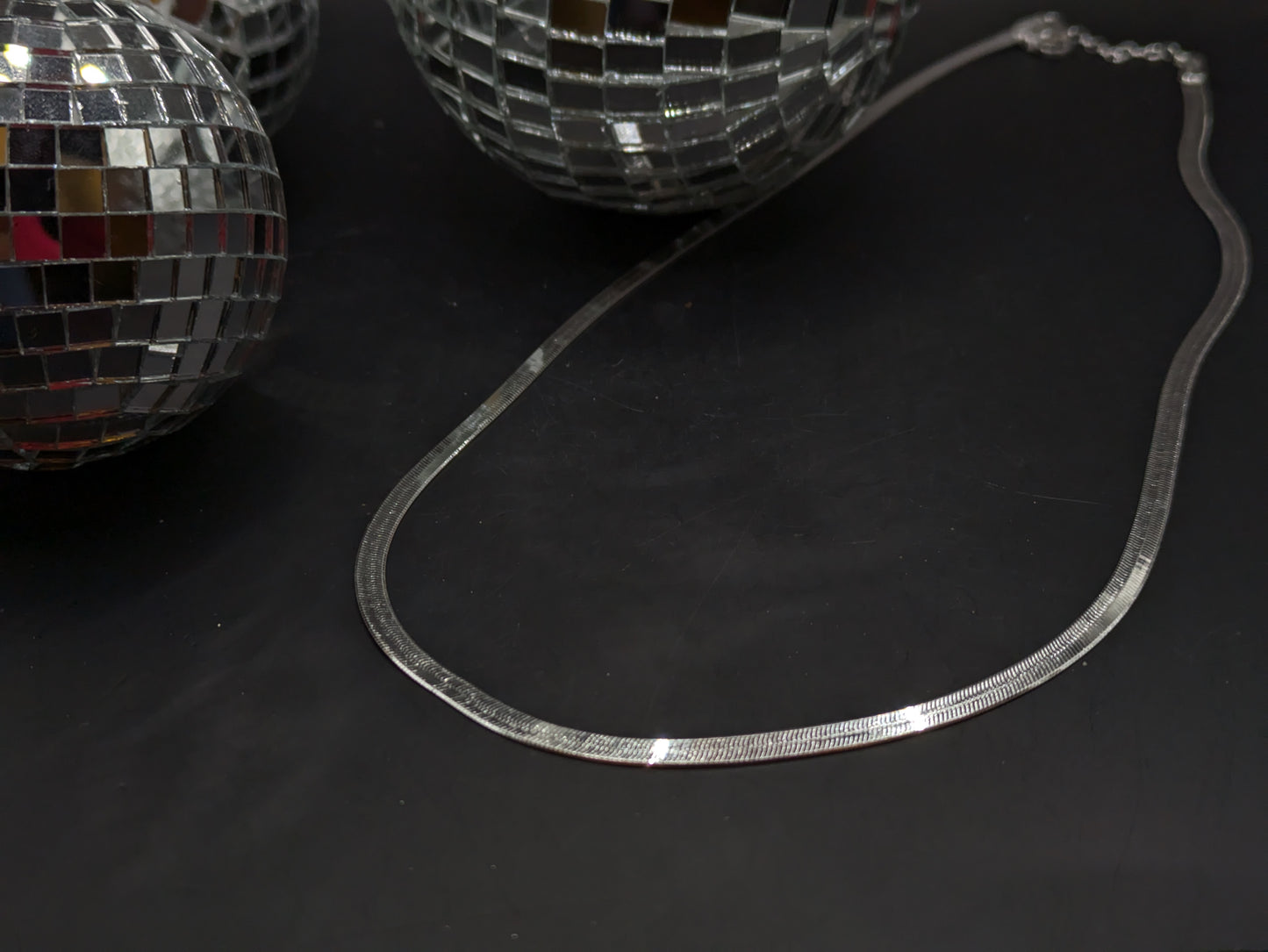 18" (+2") Sterling Silver Herringbone Chain