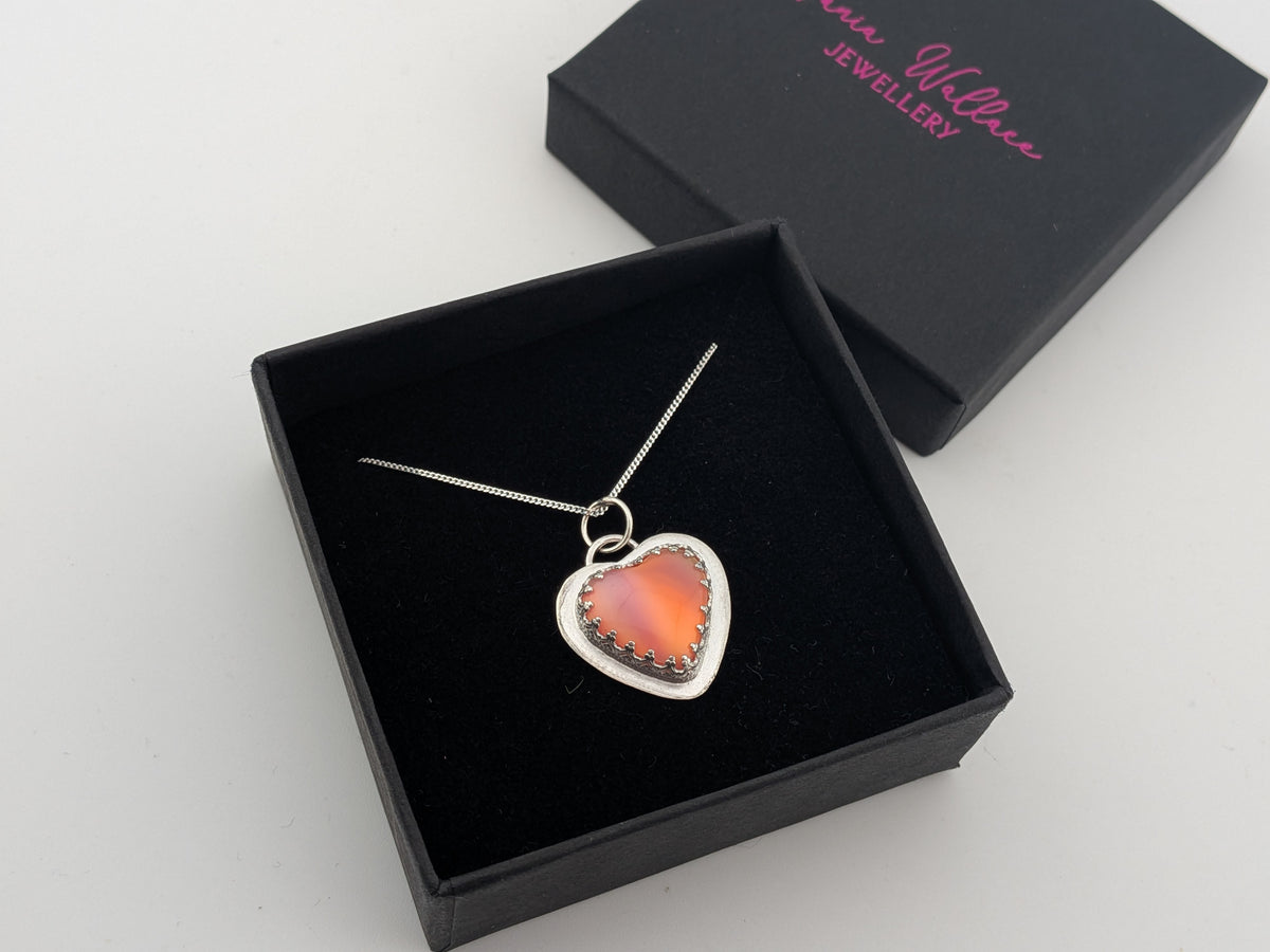Aurora Opal Heart Pendant