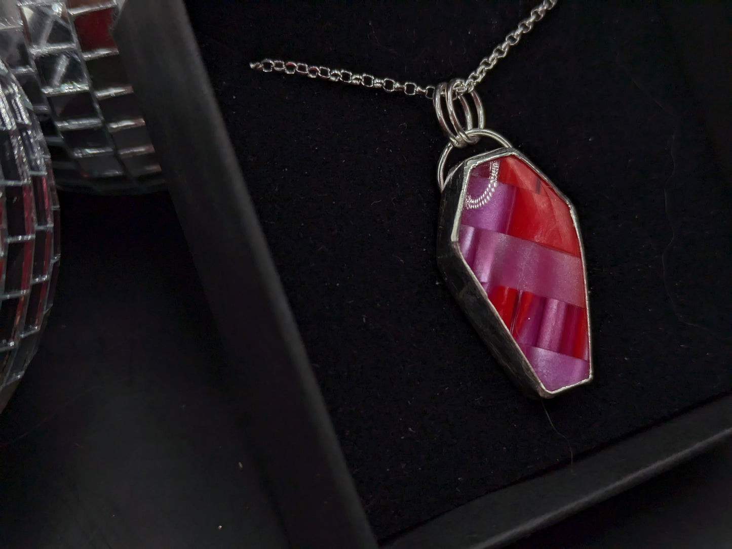 Pink Coffin Pendant