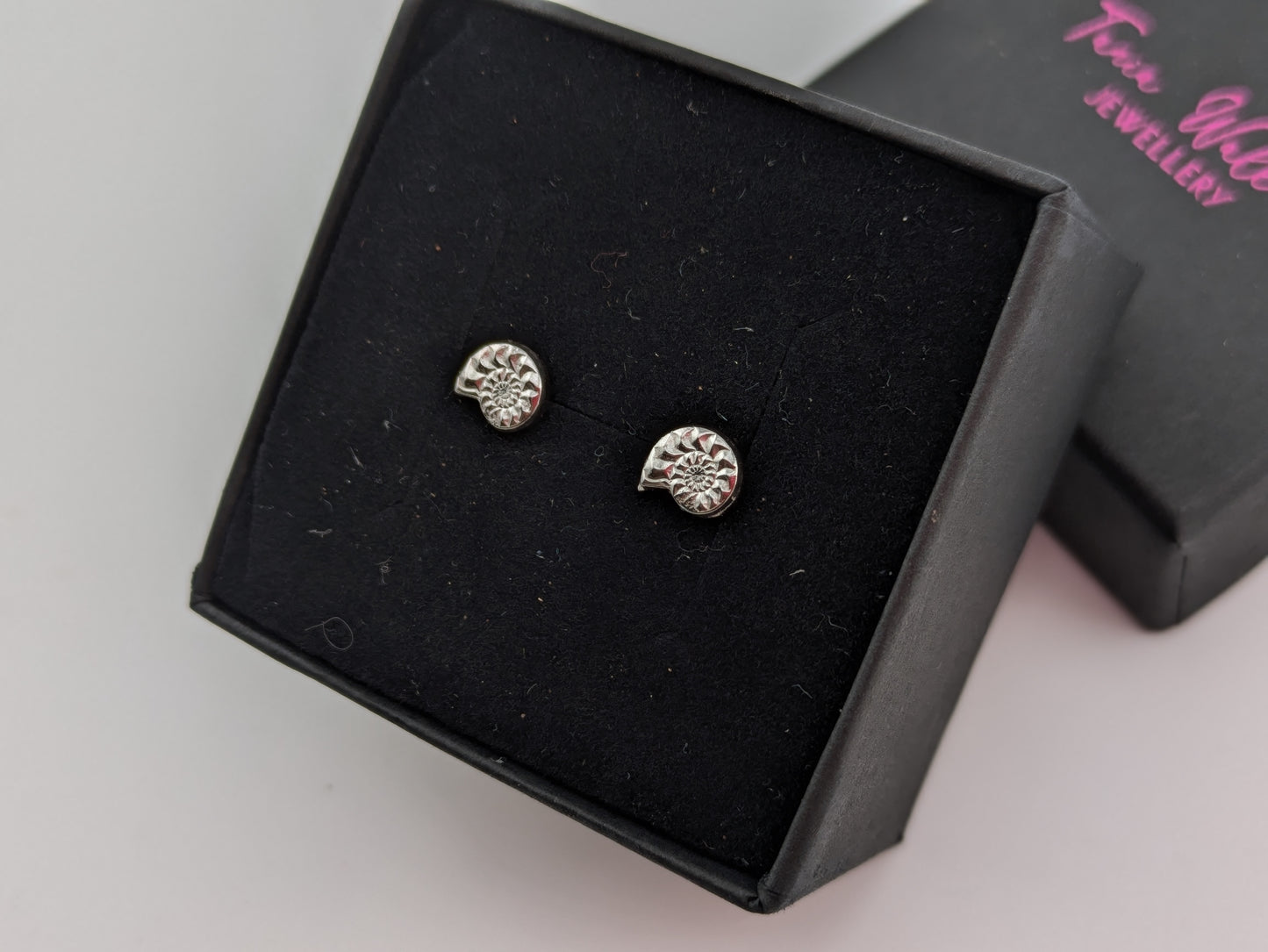 Sterling Silver Ammonite Studs