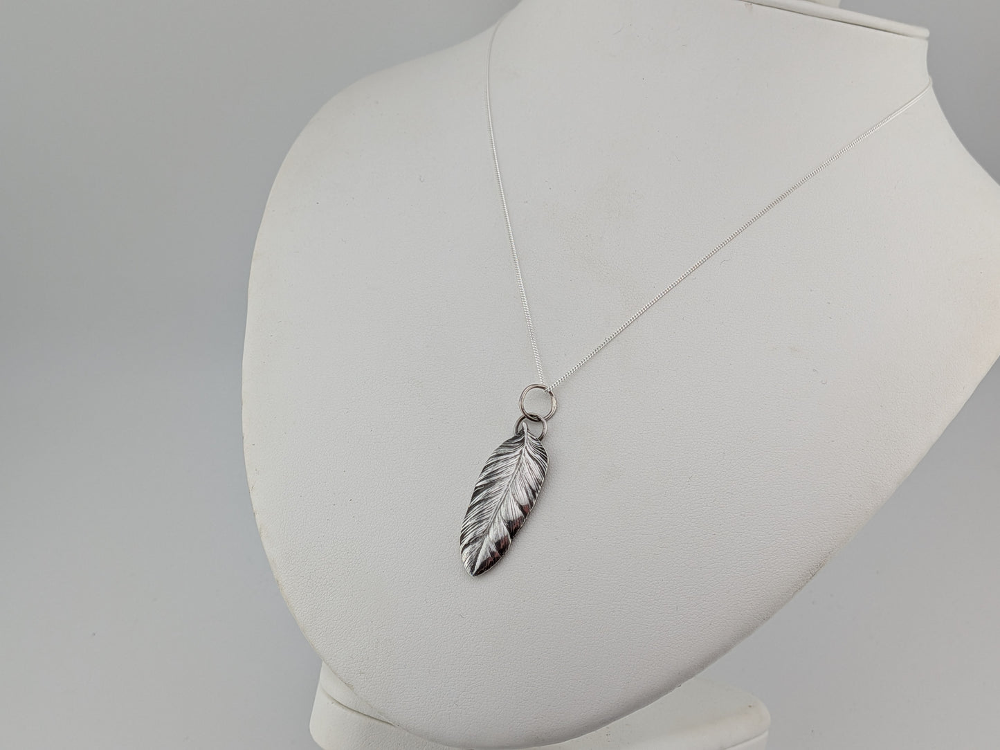 Sterling Silver Feather Pendant